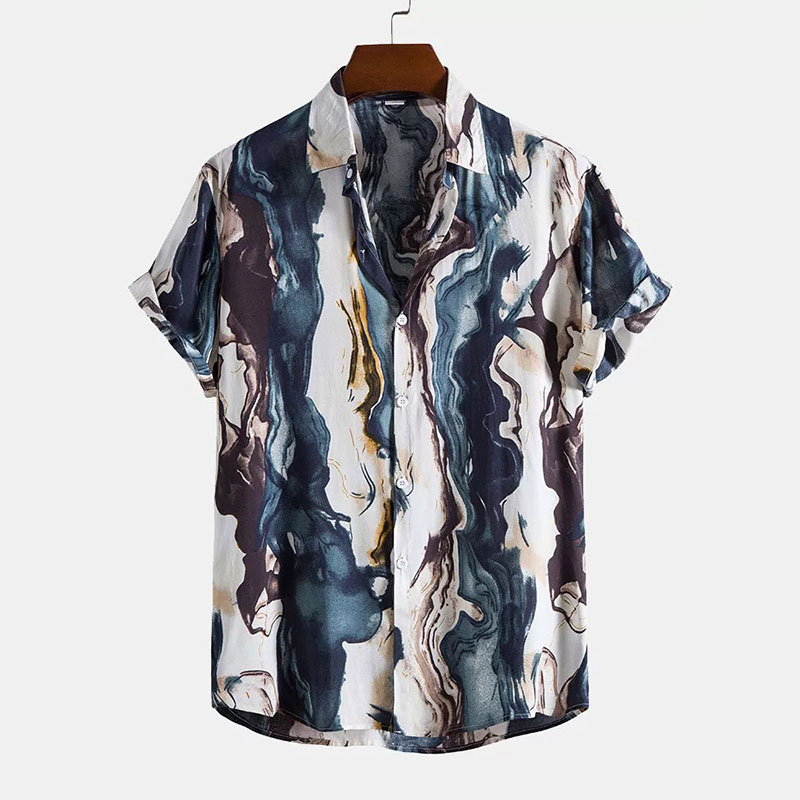 Ink Abstract Print Shirt
