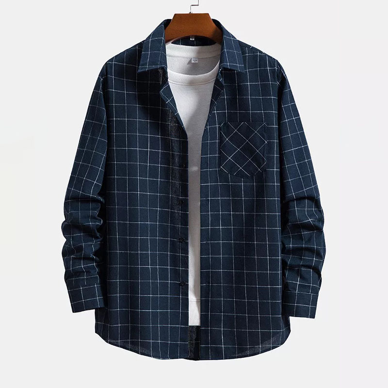 Long Sleeve Plaid Shirt