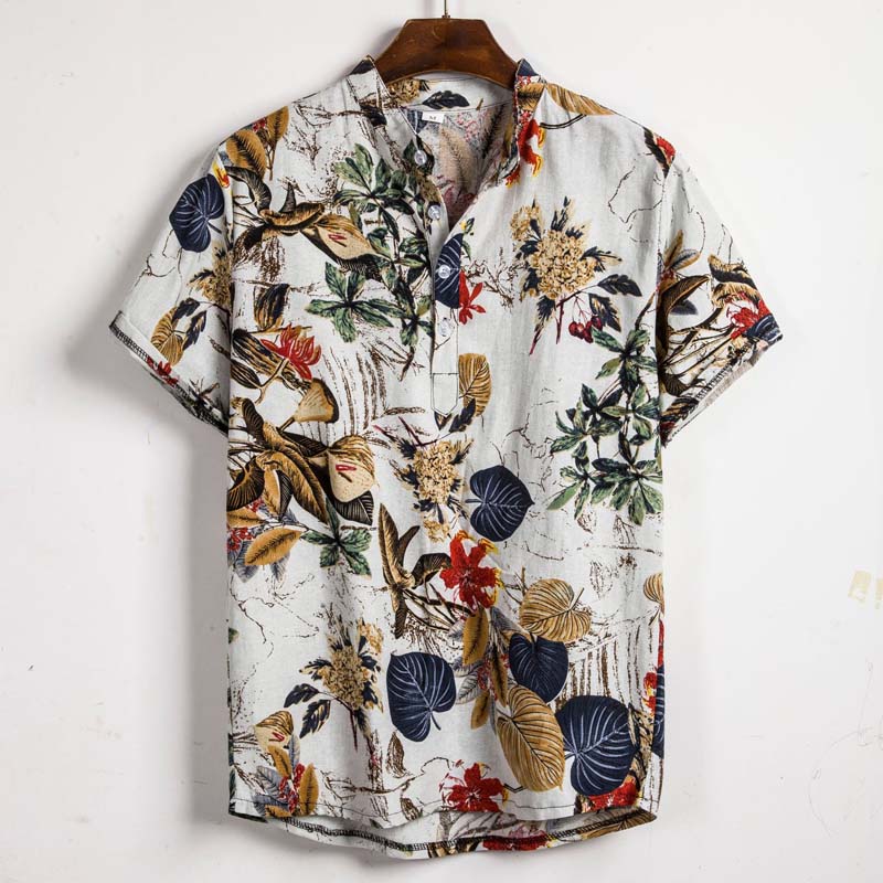 Men's New Floral Short Sleeve Shirt