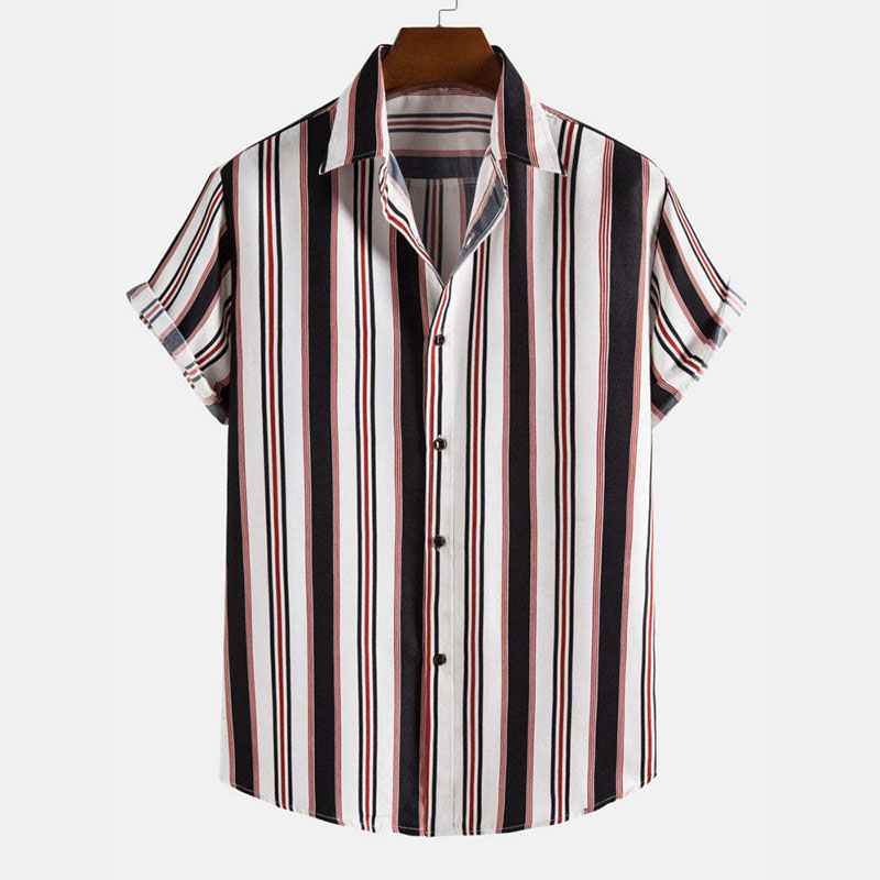 Irregular Stripes Holiday Shirts
