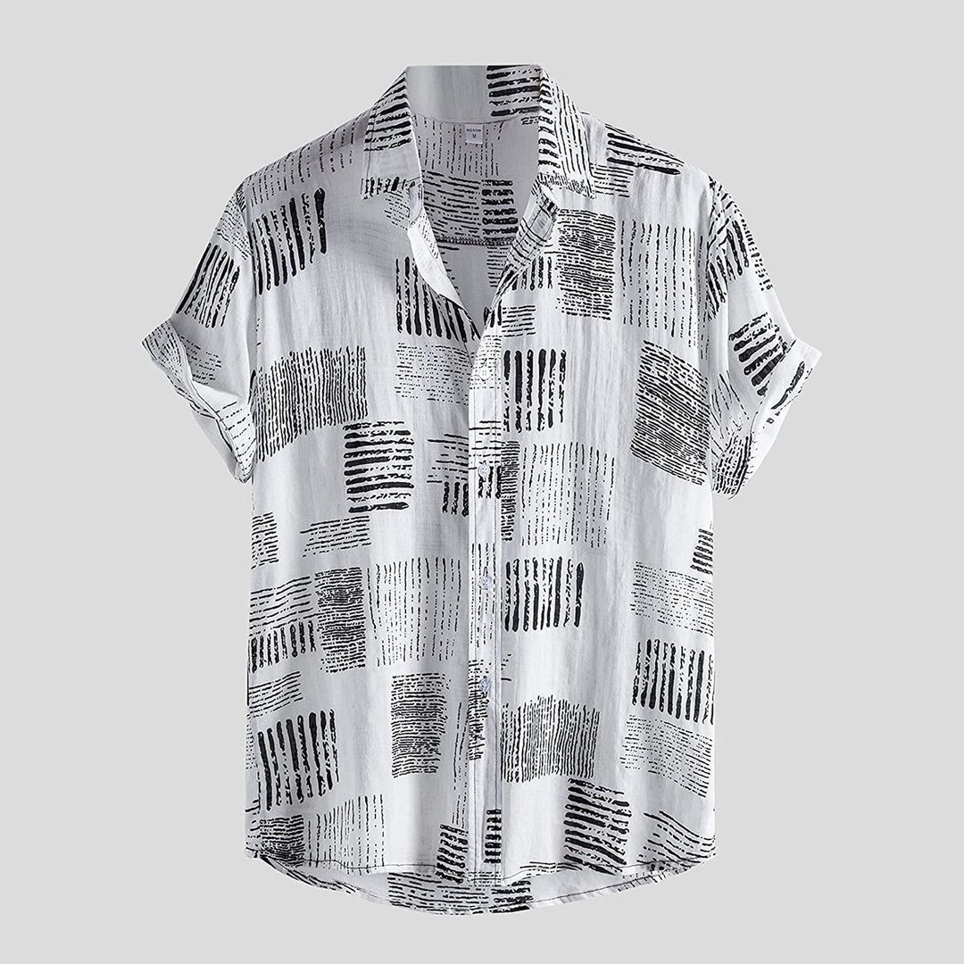 Vinizio Retro-Sommer-Leinenhemd