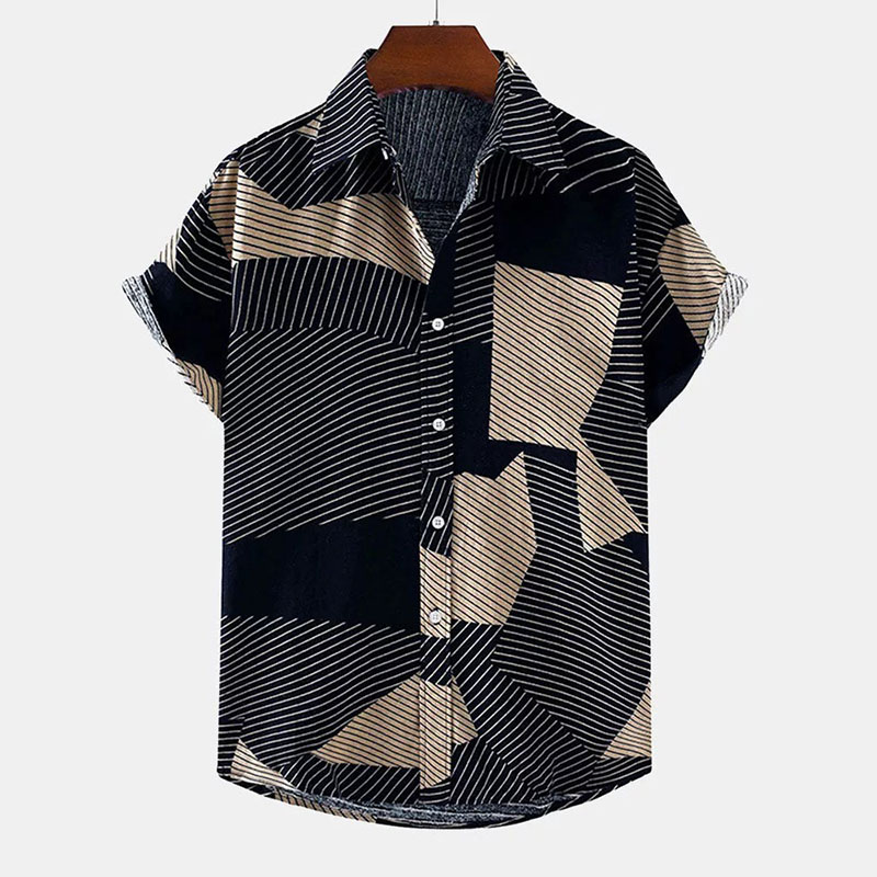 Line Geometry Print Shirt