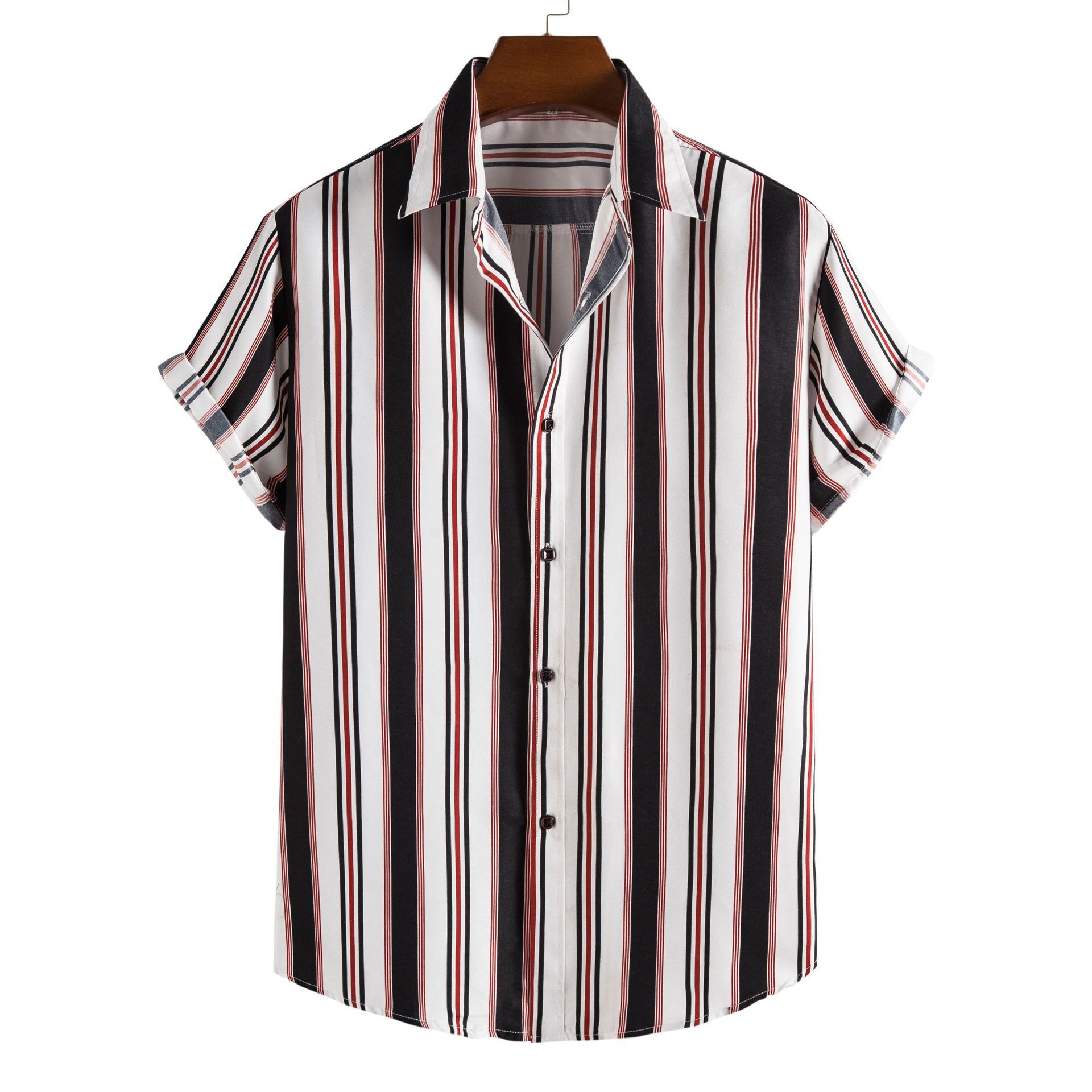 Colored Striped Print Shirt