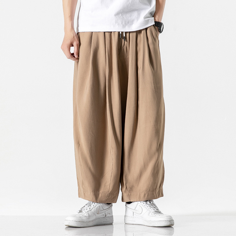 Men's Retro Straight Solid Color Bloomers