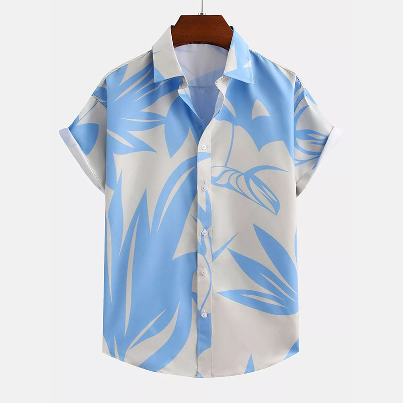 Botanical Print Button Up Shirt