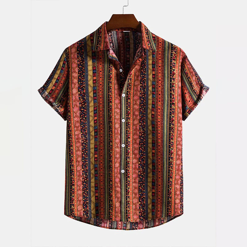 Geometric Ethnic Print Shirt