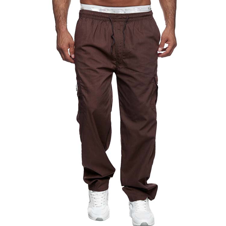 Casual Multi Pocket Loose Straight Cargo Pants Outdoor