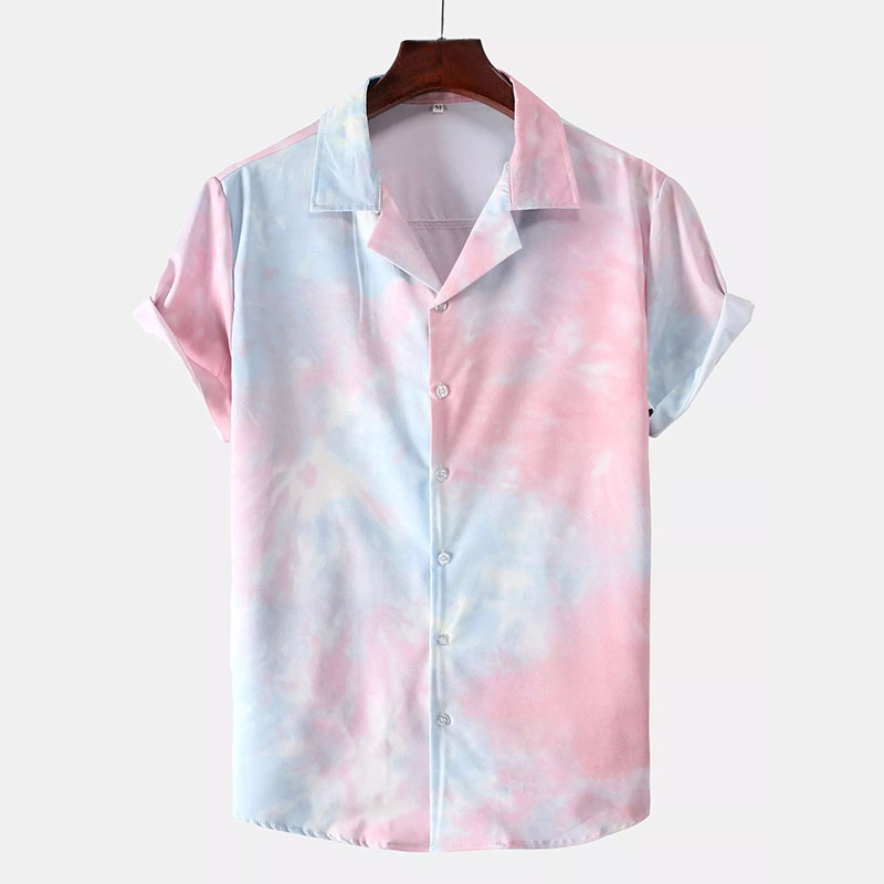 Tie Dye Print Revere Shirt