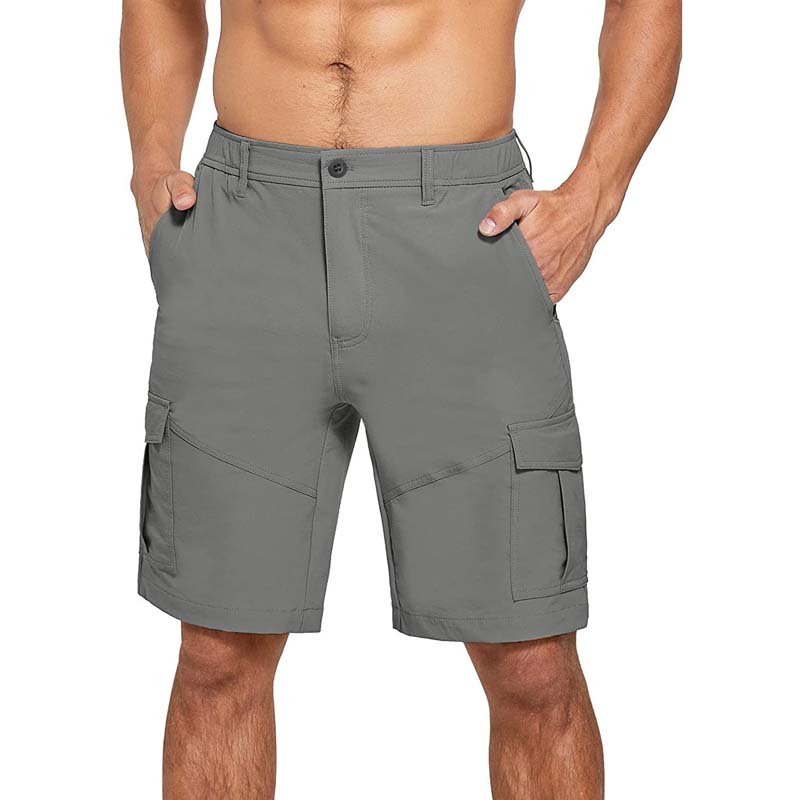 Lässige, einfarbige Herren-Cargo-Shorts mit mehreren Taschen