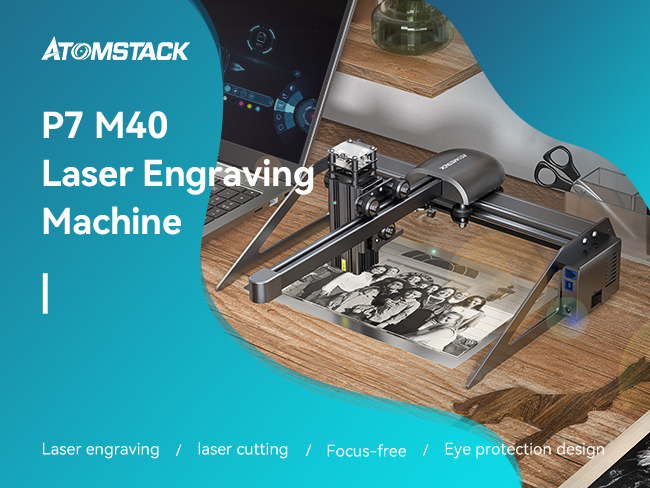 Atomstack Maker A10 V2 Laser Engraver 10W Engraving Cutting Machine  Fixed-Focus Ultra-thin Laser with 400x400mm Area APP Control