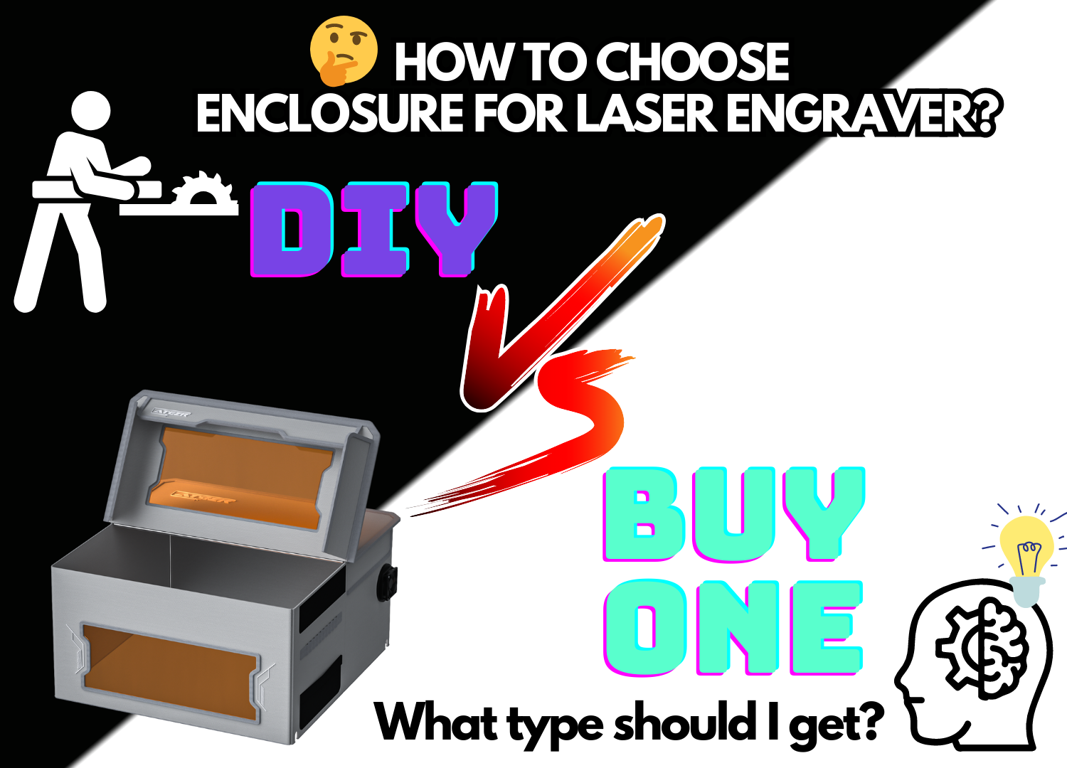 Simple Laser Enclosure and Air Exhaust system - DIY laser