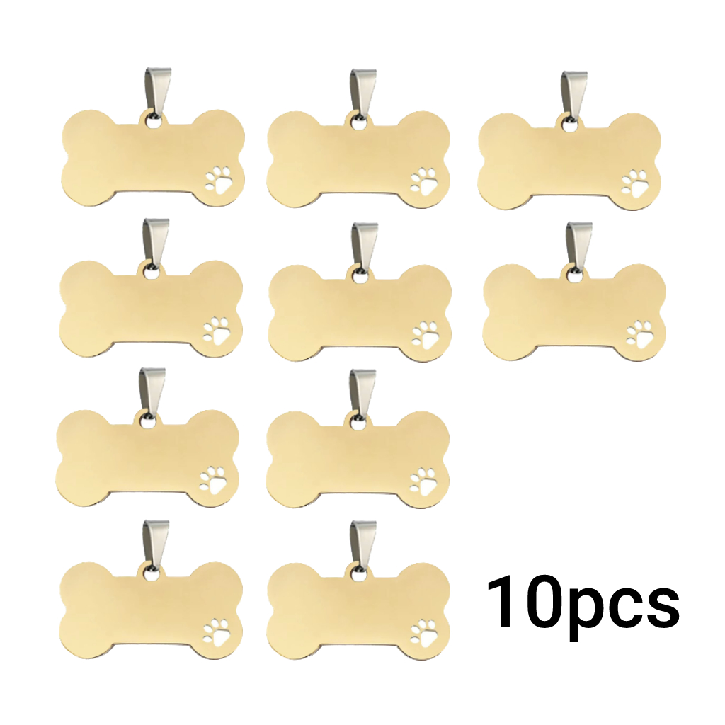 Stainless steel DIY Dog Tag (10pcs)