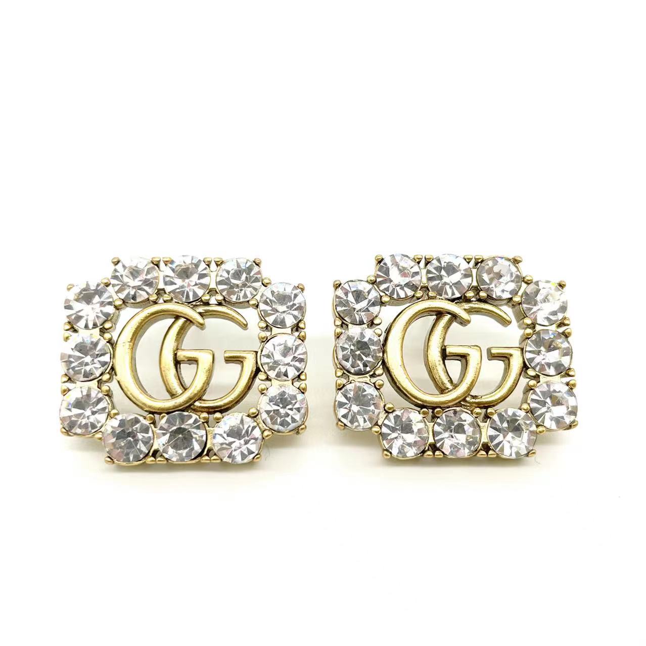 GUCCI gemstone surround Earrings