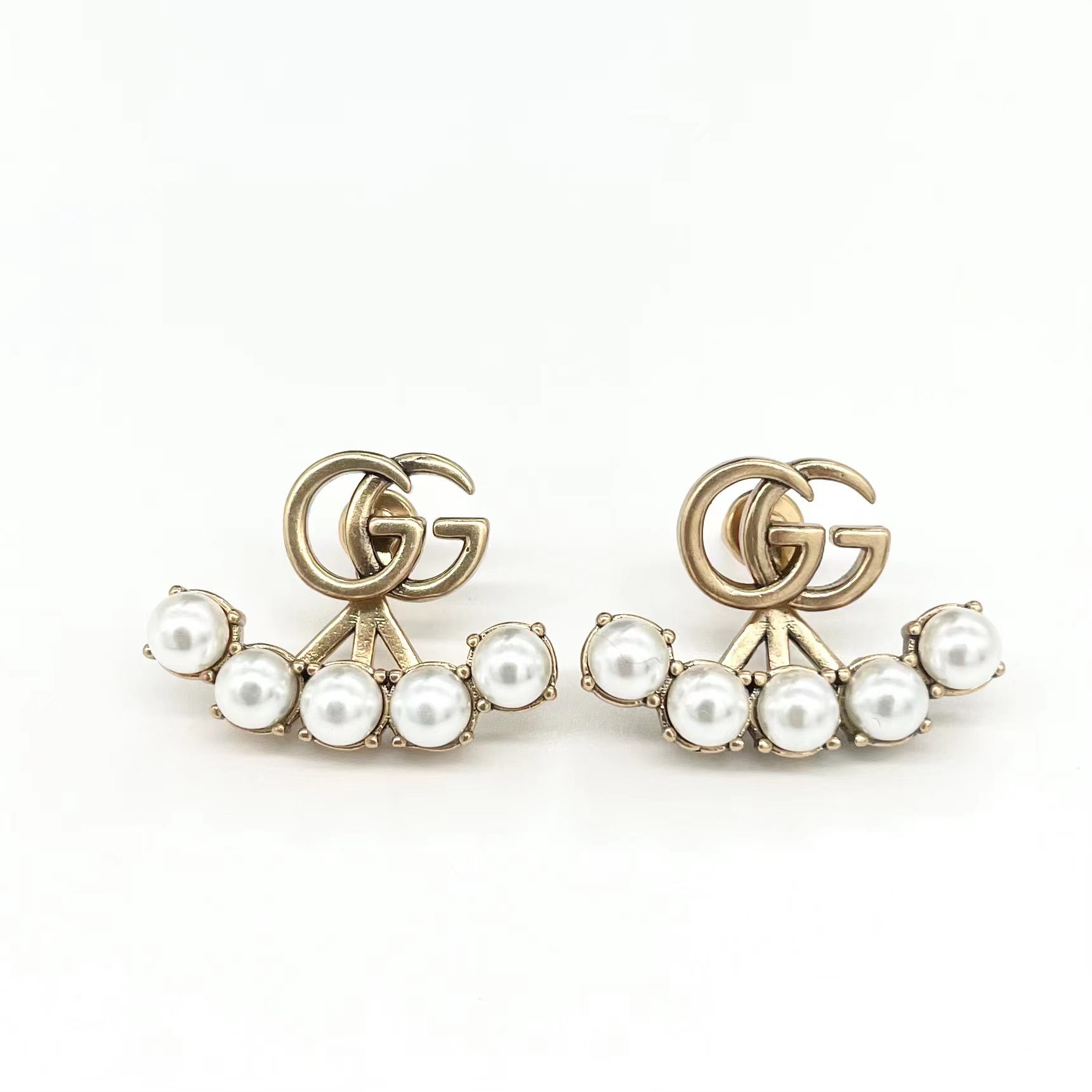 GUCCI Pearl Double G earrings