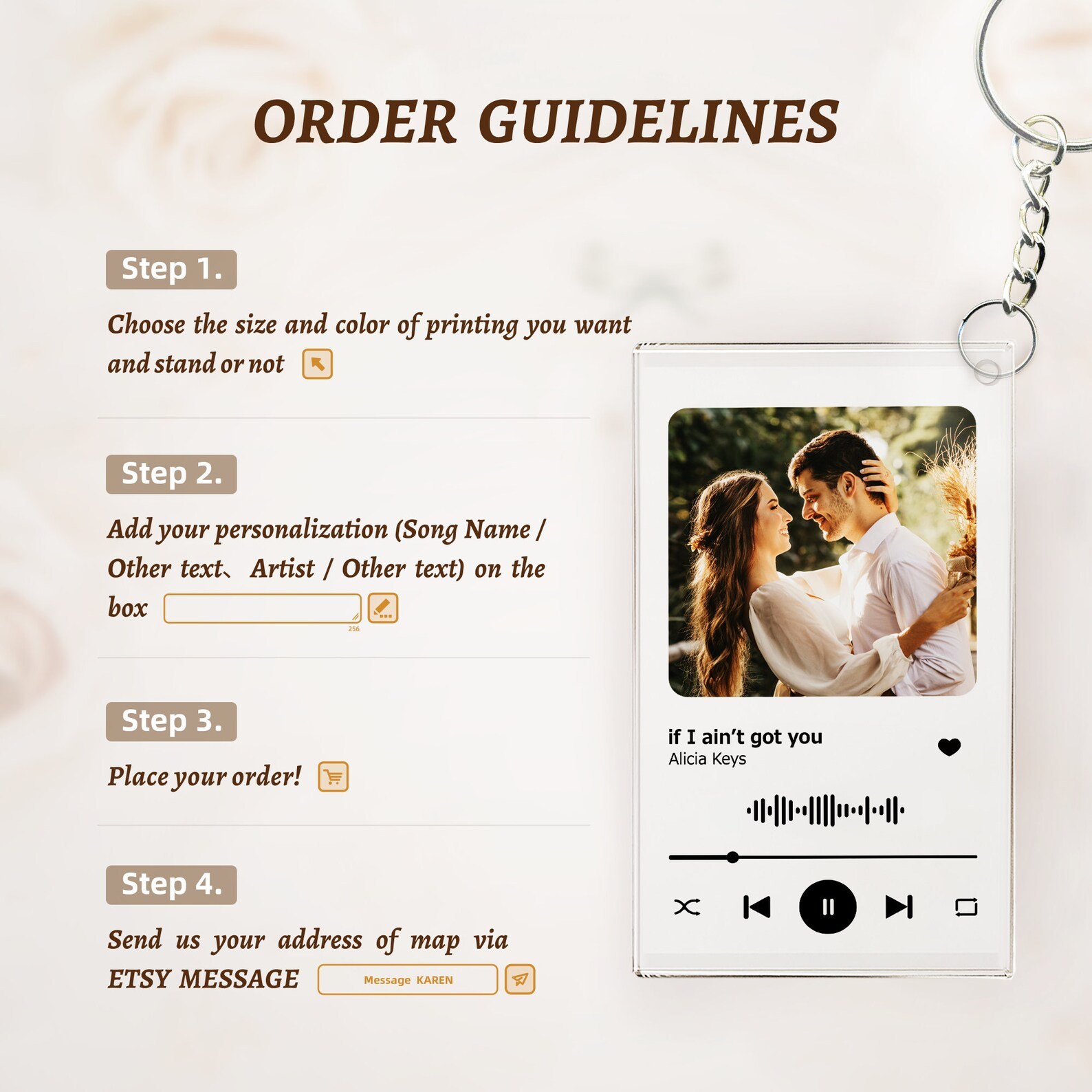 Custom Code Keychain Photo