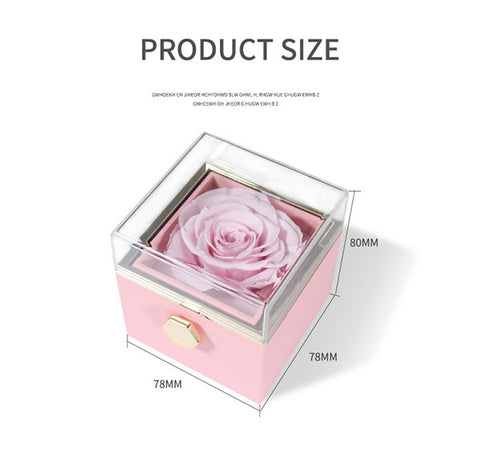 Eternal Real Rose Box With Engraved Necklace – INSPOTHEQUE