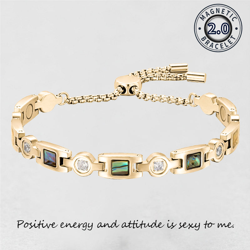 Women's magnetic healing stone titanium bracelet-BUNNYKACHU