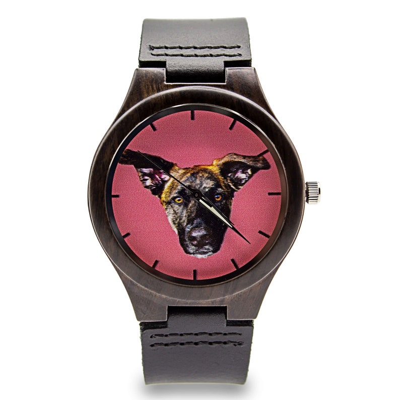 DIY personalized pictures custom sandalwood watches-BUNNYKACHU