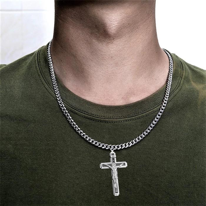 Jesus Necklace - Crucifixion Necklace-BUNNYKACHU