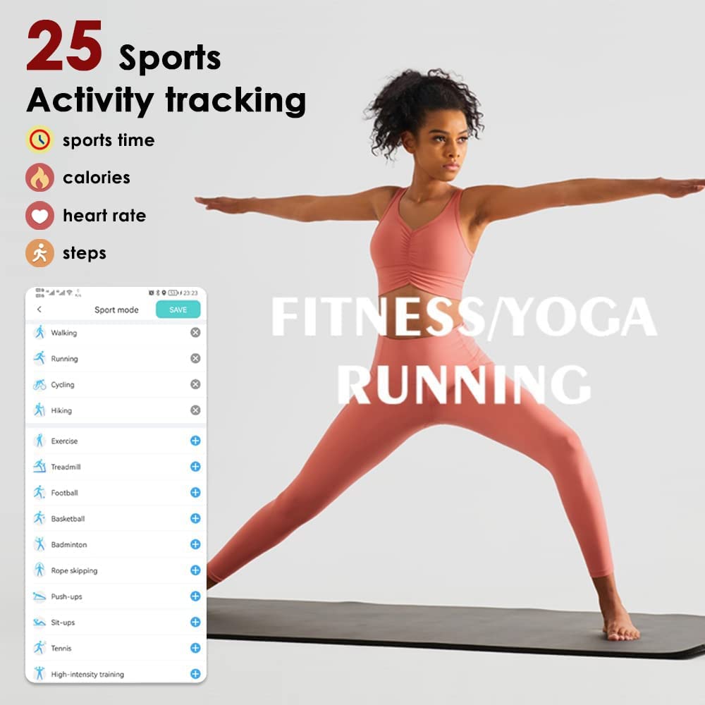 [All day monitoring of heart rate and blood pressure]1.10-inch AMOLED color display smartwatch-BUNNYKACHU