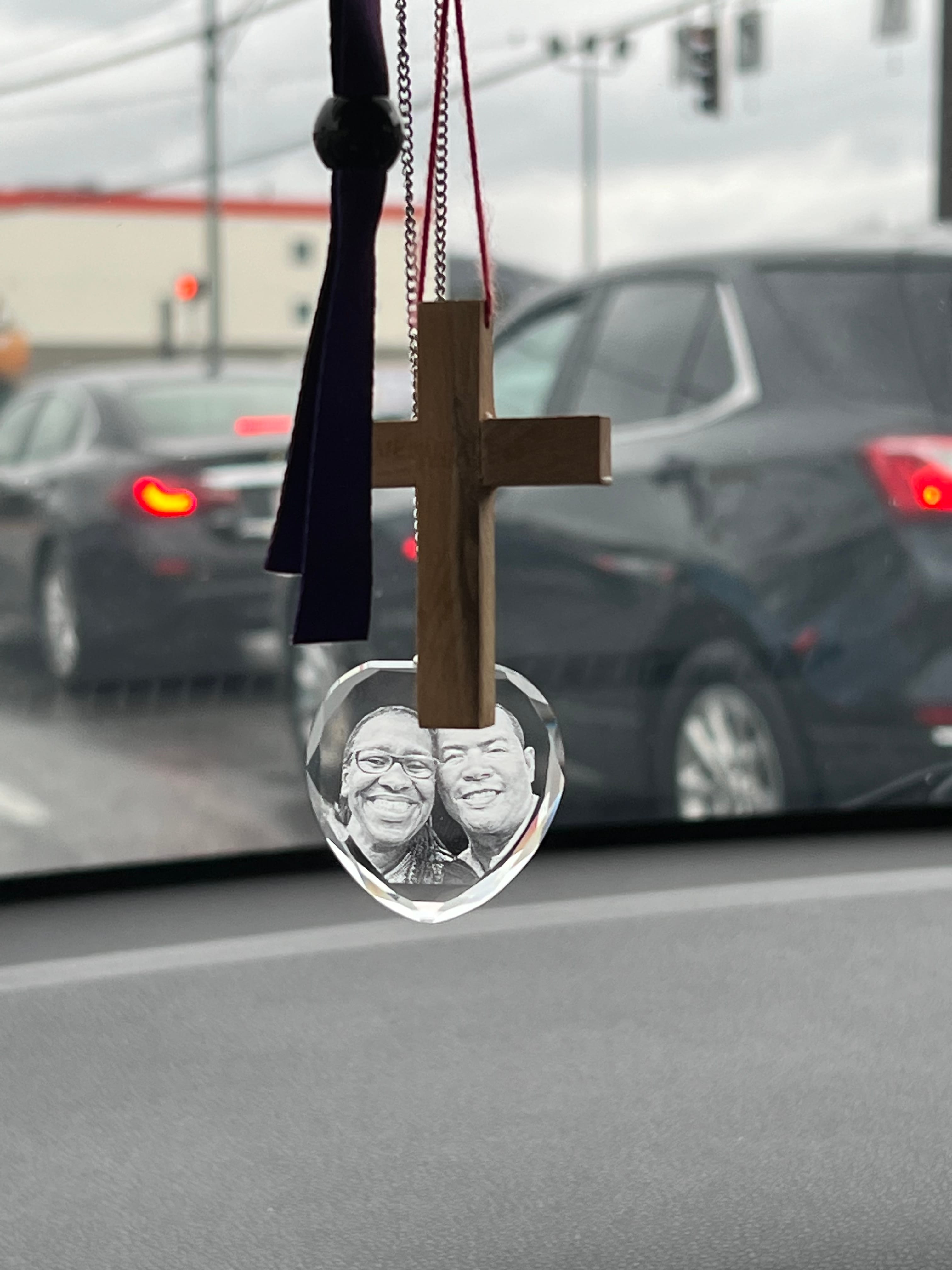 Personalized 3D crystal photo custom necklace-BUNNYKACHU