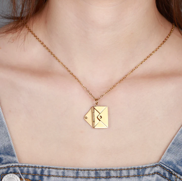 Personalized Love Letter Necklace-BUNNYKACHU