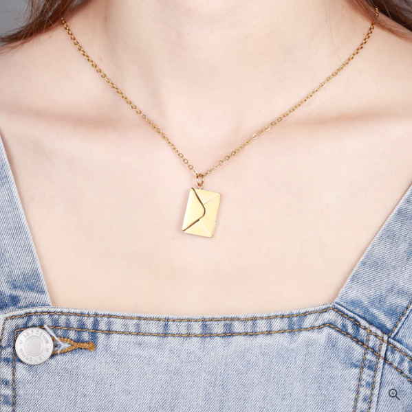 Personalized Love Letter Necklace-BUNNYKACHU