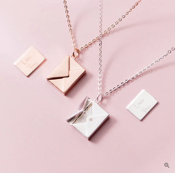 Personalized Love Letter Necklace-BUNNYKACHU