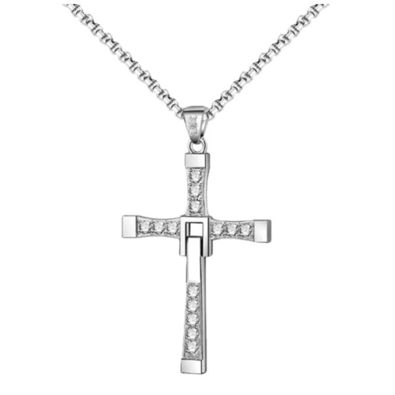Iconic Fast & Furious Cross Necklace-BUNNYKACHU