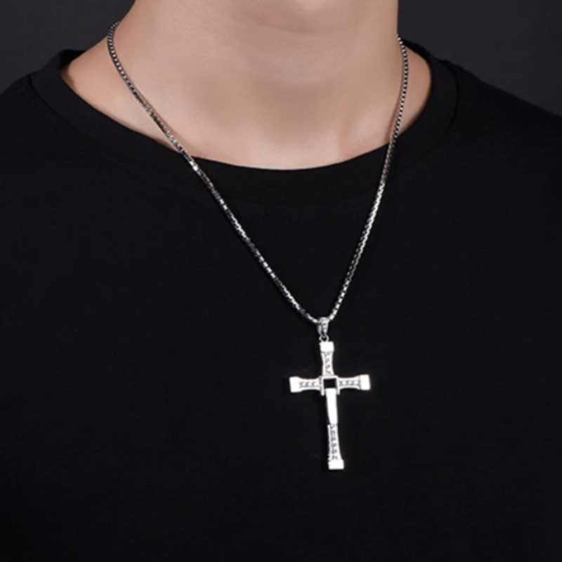Iconic Fast & Furious Cross Necklace-BUNNYKACHU