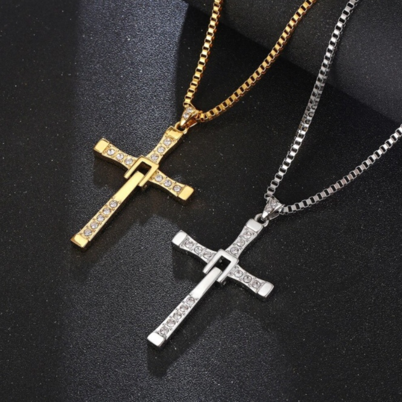 Iconic Fast & Furious Cross Necklace-BUNNYKACHU