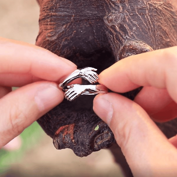 Adjustable Couple Hug Ring-BUNNYKACHU