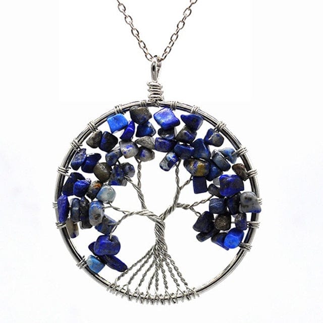 Tree of Life Crystal Necklace-BUNNYKACHU