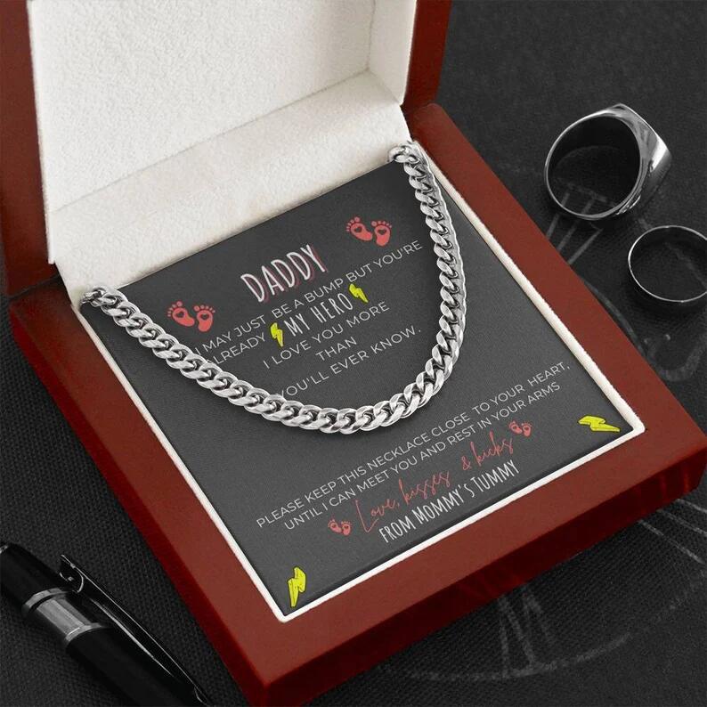 Gift For Dad From Daughter "You Will Always Be My Hero" Necklace-BUNNYKACHU