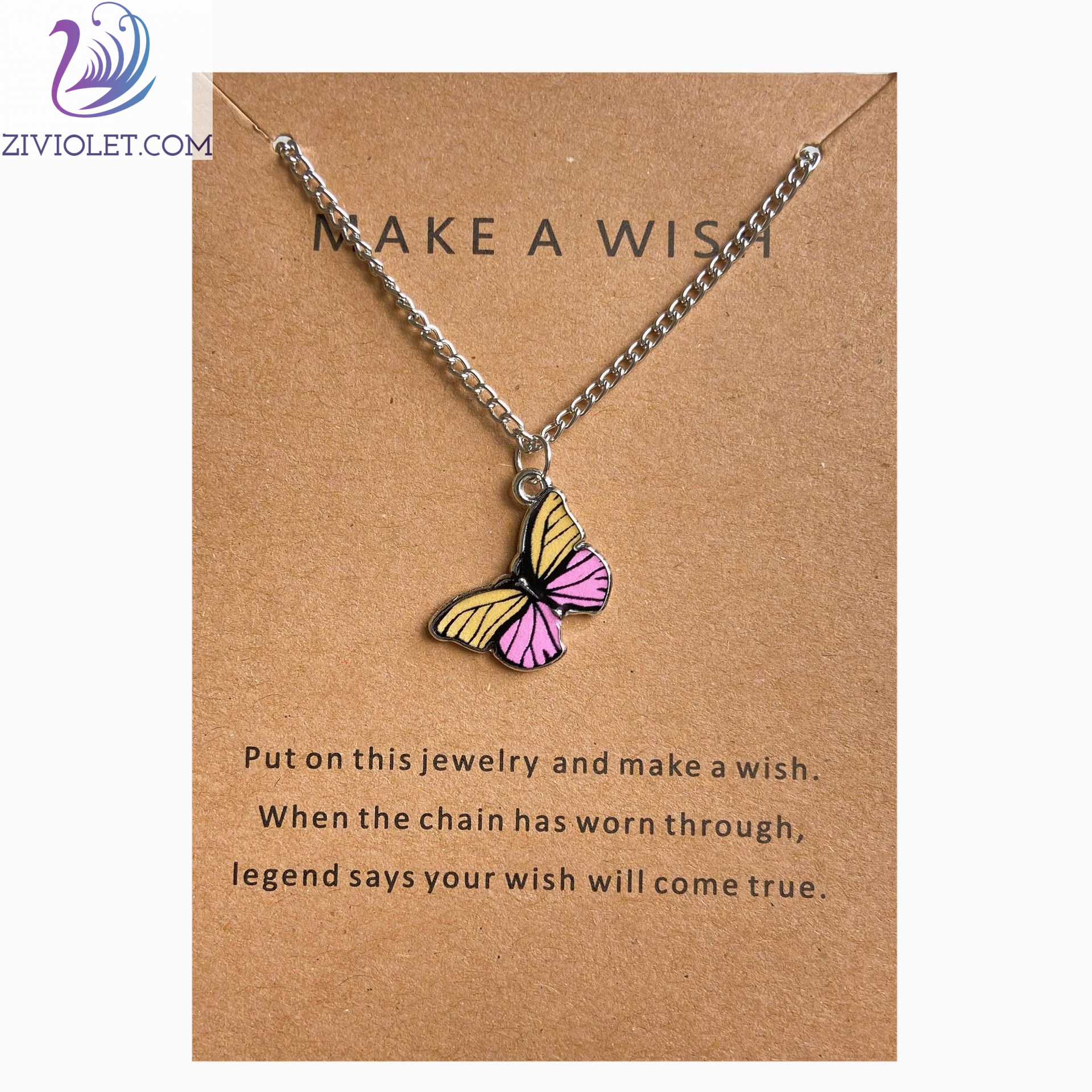 Bohemian fashion butterfly necklace-BUNNYKACHU