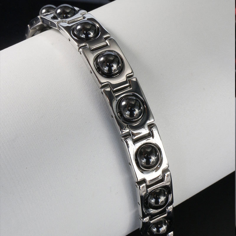 2023 New Rotatable Magnet Bead Titanium Steel Bracelet-BUNNYKACHU