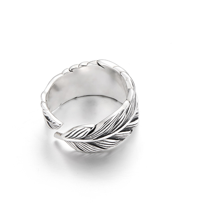 Devil's Eye Feather Ring S925 Silver-BUNNYKACHU