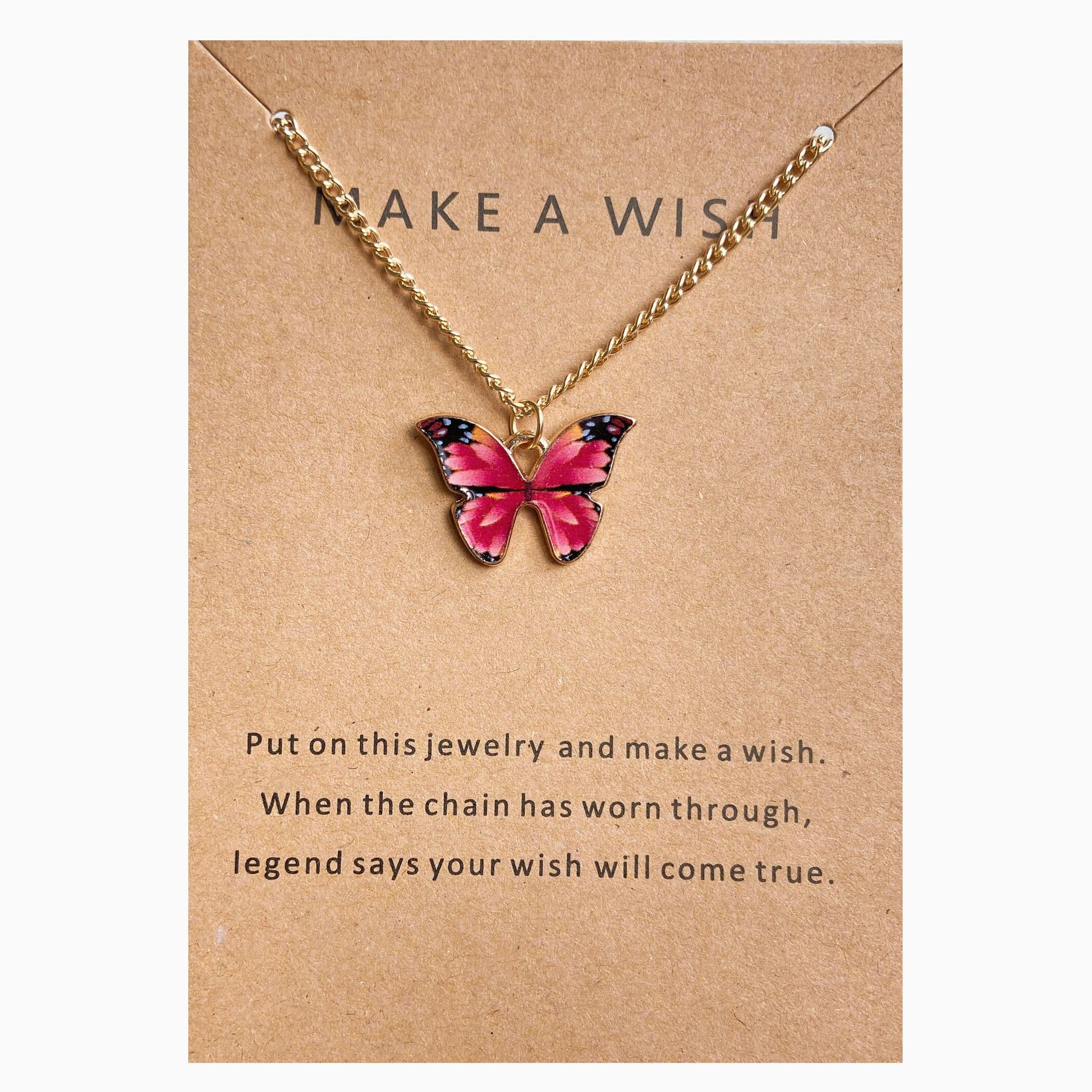 Bohemian fashion butterfly necklace-BUNNYKACHU