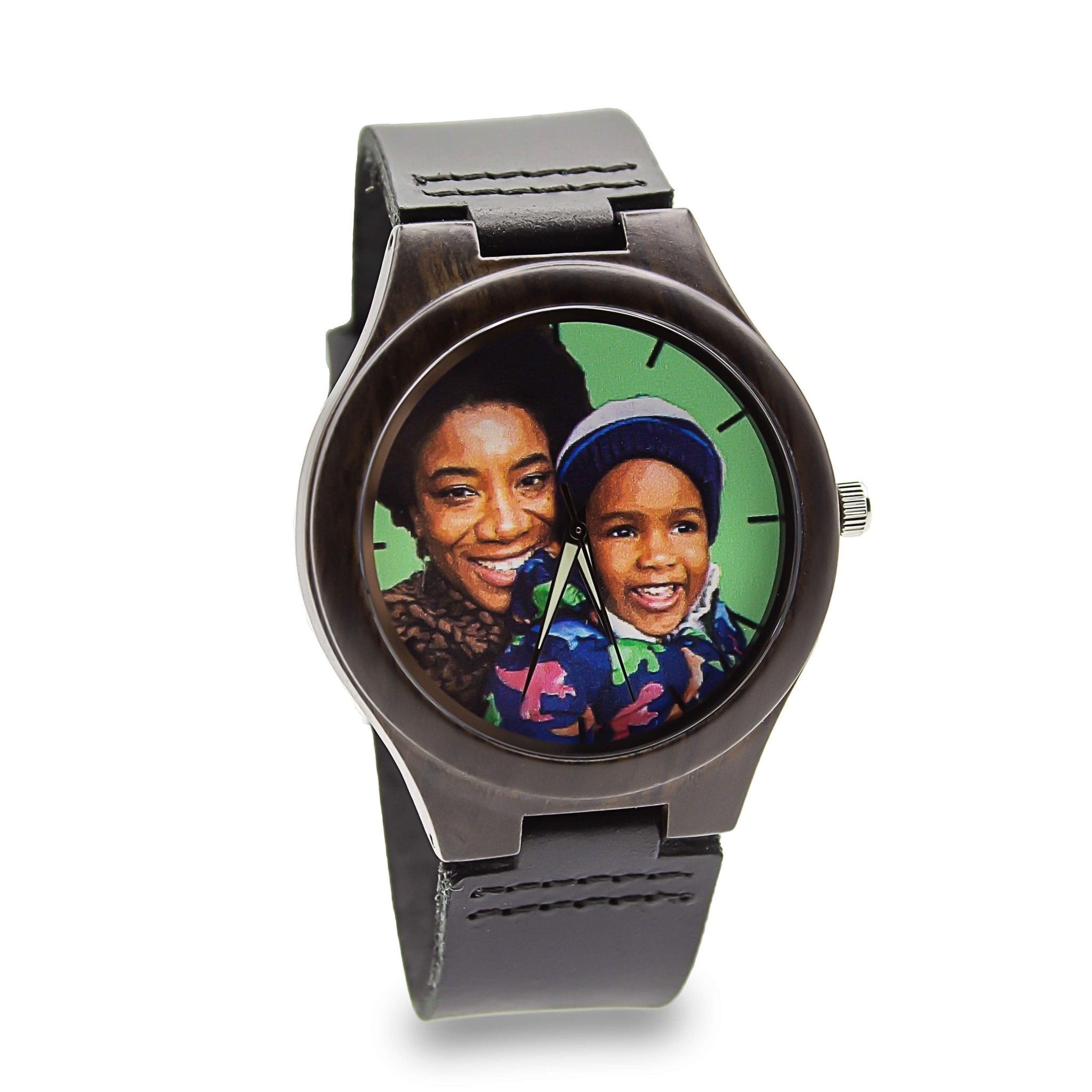 DIY personalized pictures custom sandalwood watches-BUNNYKACHU