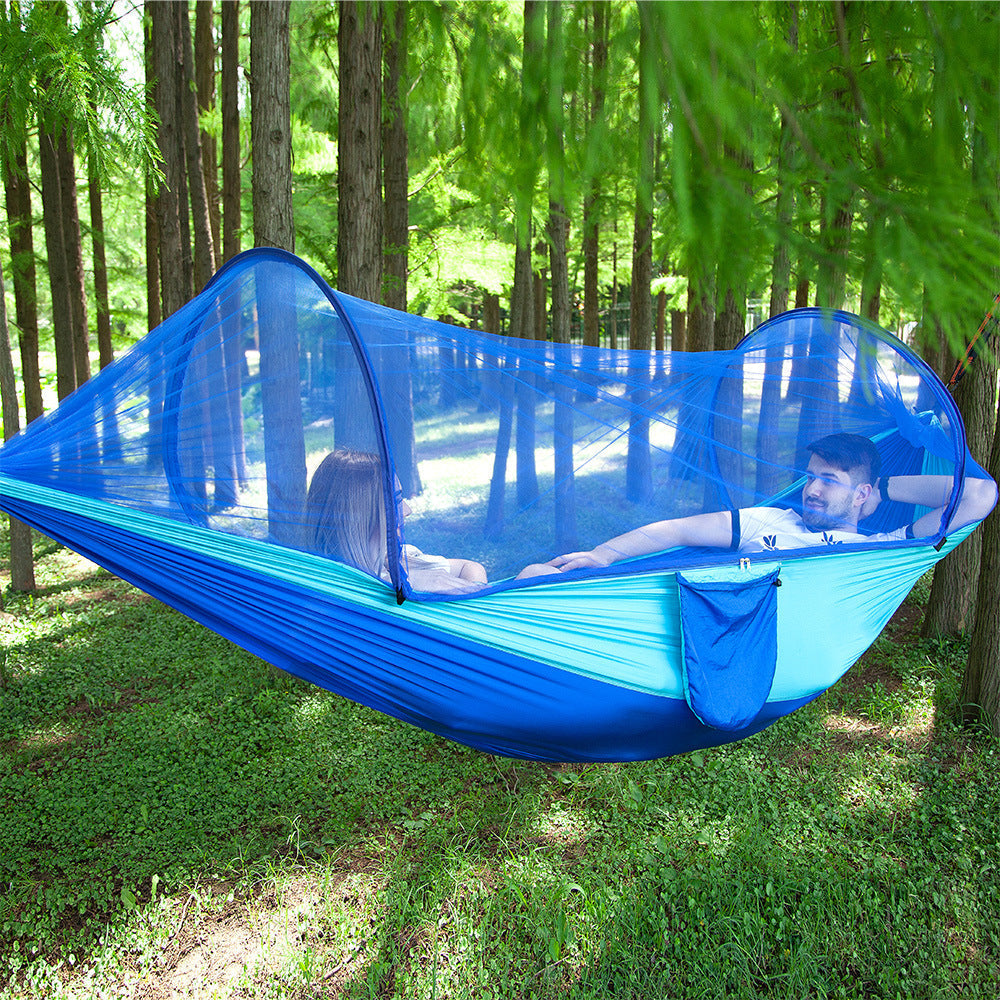 Quick Opening Hammock With Mosquito Net-BUNNYKACHU