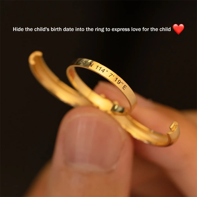Custom Hidden Message Creative Couple Ring, hidden secrets in rings-BUNNYKACHU