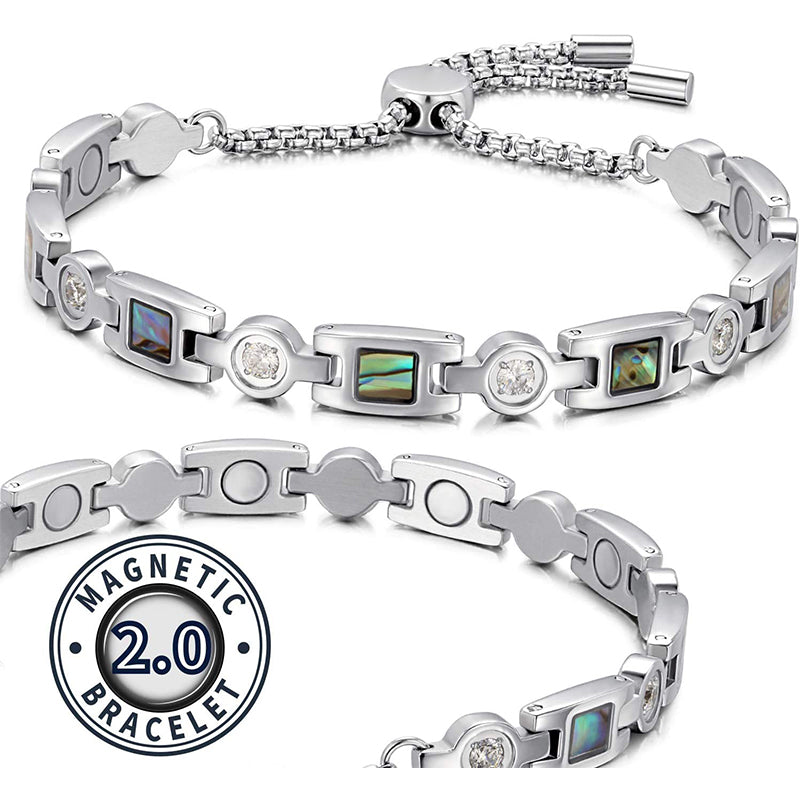 Women's magnetic healing stone titanium bracelet-BUNNYKACHU