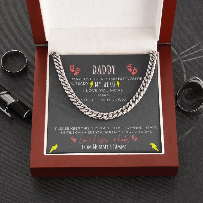 Gift For Dad From Daughter "You Will Always Be My Hero" Necklace-BUNNYKACHU