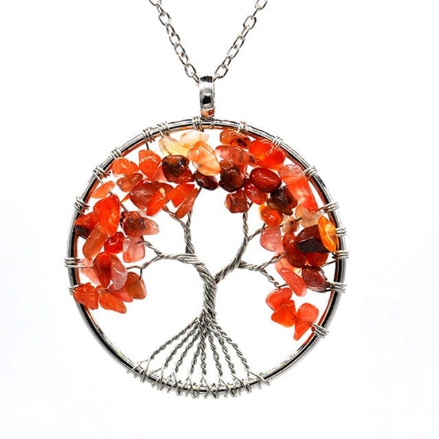 Tree of Life Crystal Necklace-BUNNYKACHU