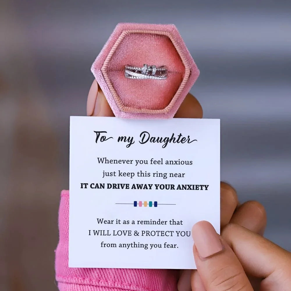 FOR DAUGHTER - DRIVE AWAY YOUR ANXIETY FIDGET RINGS-BUNNYKACHU