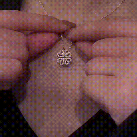 Leaf heart shape necklace-BUNNYKACHU