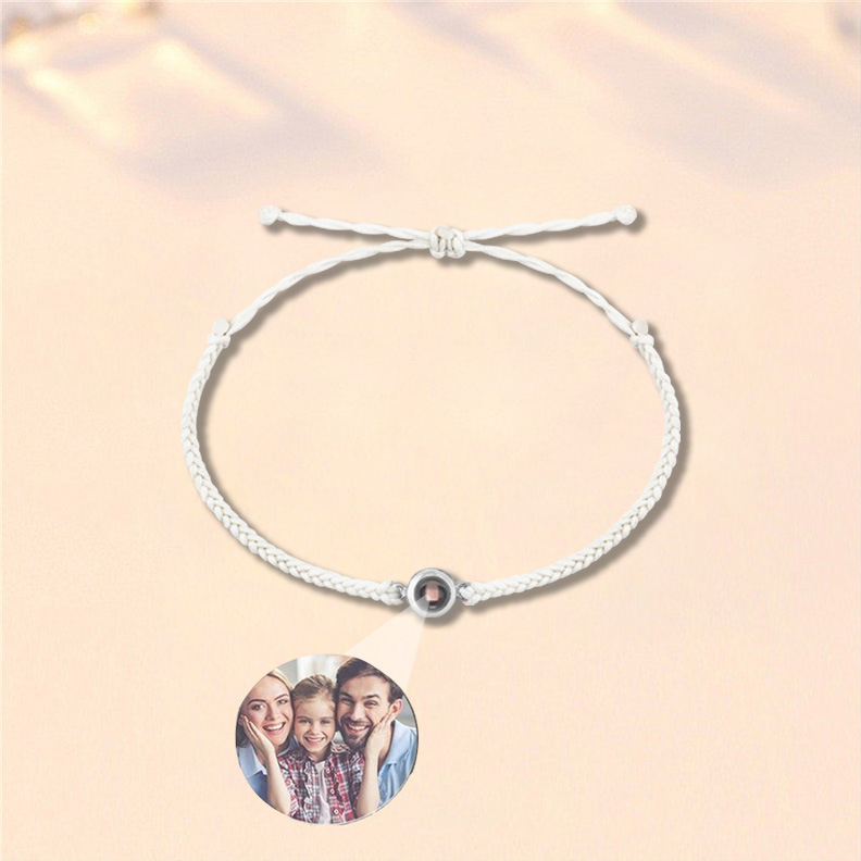Photo projection bracelet couples commemorative gift birthday Mother's Day Father's Day-BUNNYKACHU