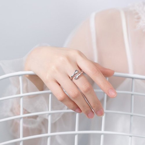 Adjustable Couple Hug Ring-BUNNYKACHU