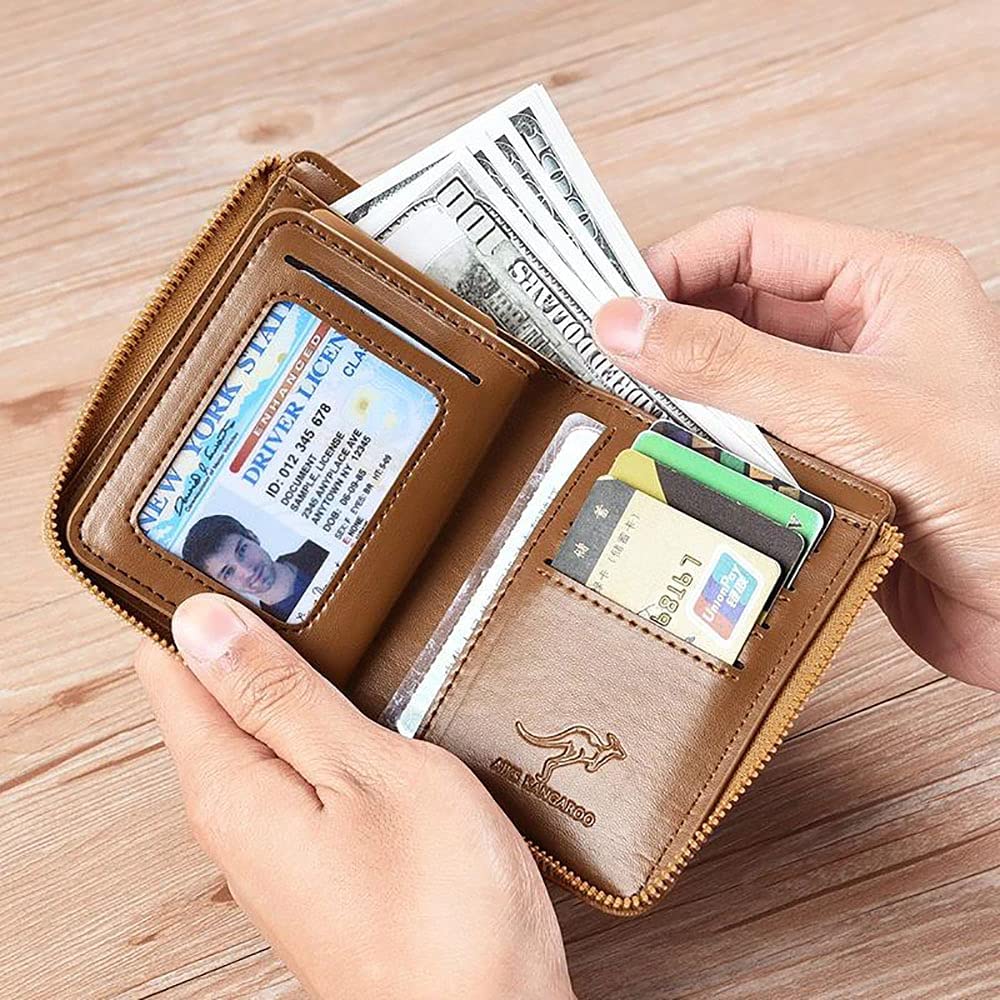 Multi-functional RFID Blocking Waterproof Durable PU Leather Wallet✨💰-BUNNYKACHU