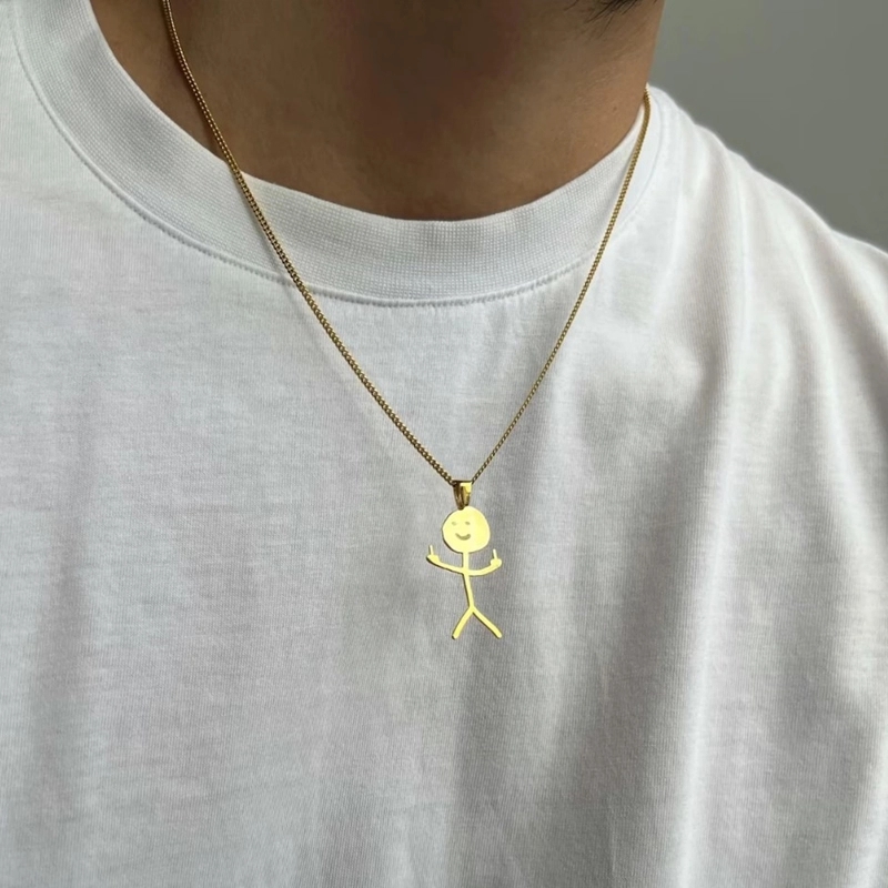 Funny Doodle Necklace-BUNNYKACHU